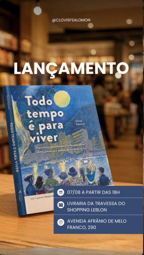 Projeto 16h – Edição Especial – Jul.26 – Notícia – Lançamento do livro “Todo tempo épara viver” –&nbsp;Redação